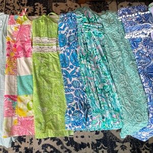 11 dresses total - 9 Lilly Pulitzer Dresses - large lot
